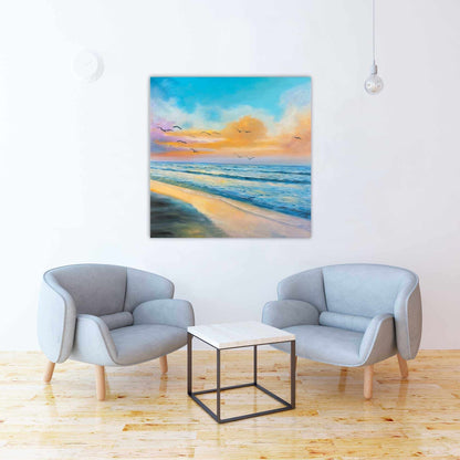 Breathtaking Tropical Sunset Canvas - Sea Bedroom Decor