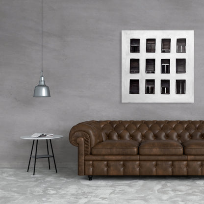 Windows Canvas - Building Contemporary Cities Home Decor Art