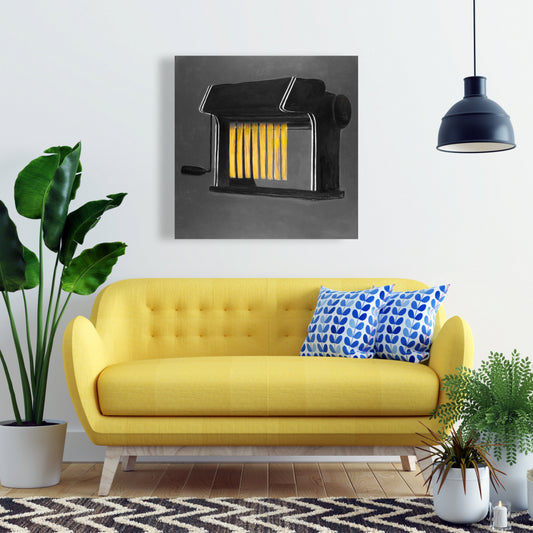 Fresh Pasta Machine Canvas | Kitchen Decor Wall Art
