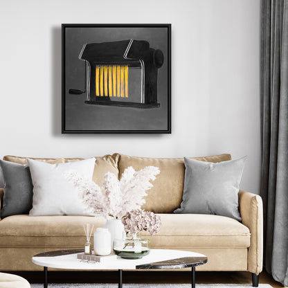 Modern Kitchen Canvas - Fresh Pasta Machine Home Decor Art