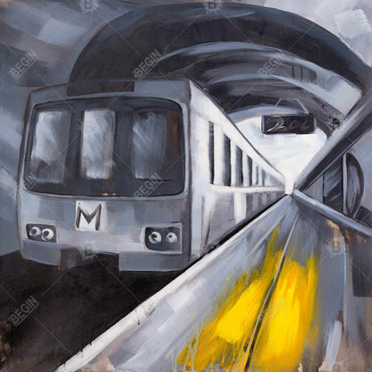 Toile de métro | Décoration d'intérieur moderne | Art du transport