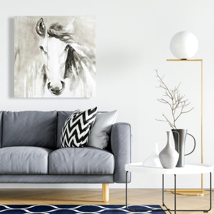 Beautiful Abstract Horse Canvas - Minimalist Bedroom Decor