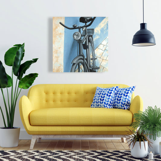 Abandoned Bicycle Canvas | Bike Art for Home Decor