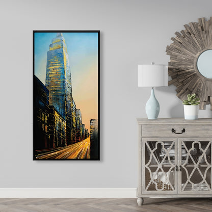 Empire State Building Street Canvas | Modern Framed Home Decor