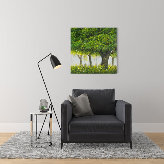 Forest by Summer Canvas | Contemporary Bedroom Wall Art