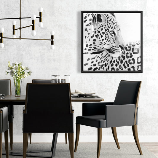 Beautiful Leopard Canvas - African Feline Framed Home Decor