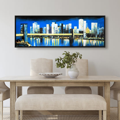 Lower Manhattan Skyline Canvas - Contemporary Bedroom Decor