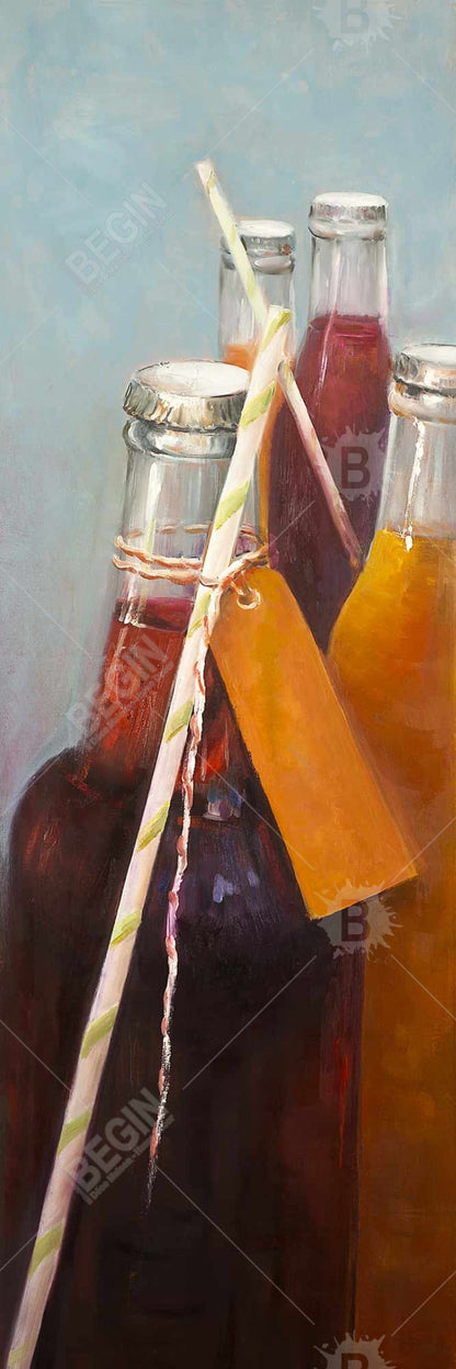 Summer Drinks Canvas | Modern Kitchen Decor - Contemporary Art