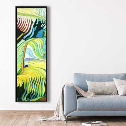 Terraced Rice Fields Vietnam Canvas | Home Decor | Blue Frame