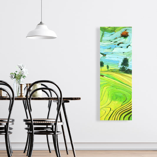 Rice Fields of Vietnam Canvas - Asian Landscape Home Decor