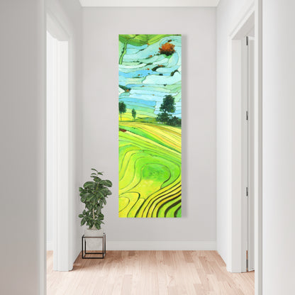 Rice Fields of Vietnam Canvas - Asian Landscape Home Decor