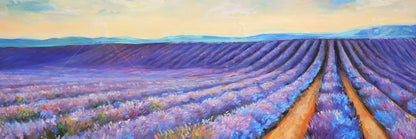 Lavender Fields Botanical Bedroom Canvas | Contemporary Home Decor