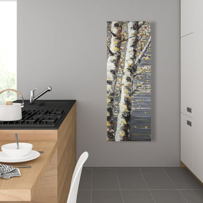 Budding White Birches Canvas | Contemporary Tree Art Decor