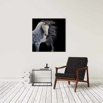 Abstract Horse Canvas | Western Farm Animal Home Decor Art