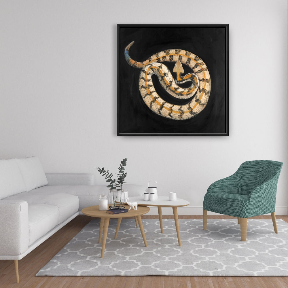 Southern Timber Rattlesnake Canvas | Exotic Reptile Decor