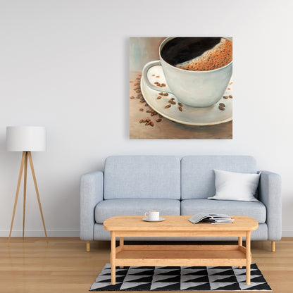 Toile « Café noir » | Décoration murale pour la cuisine