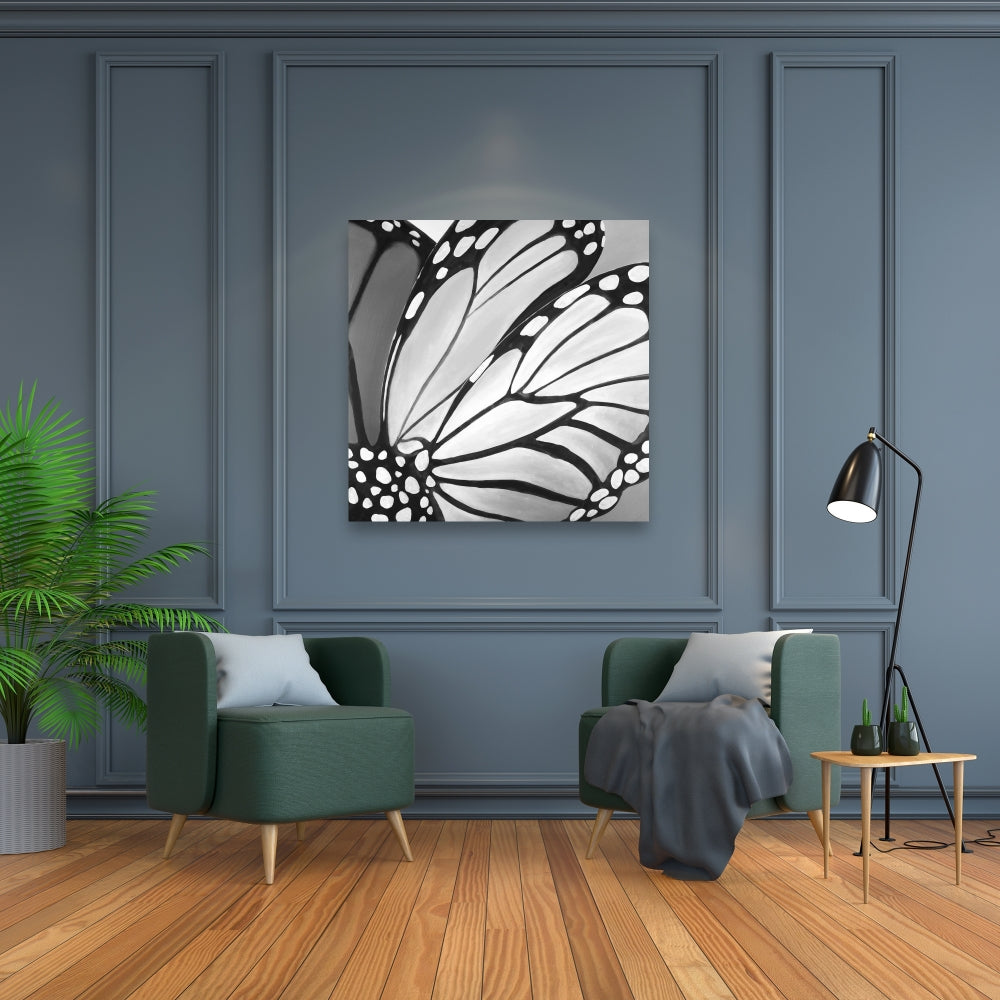 Monarch Wings Closeup Canvas | Insect Art for Home Decor