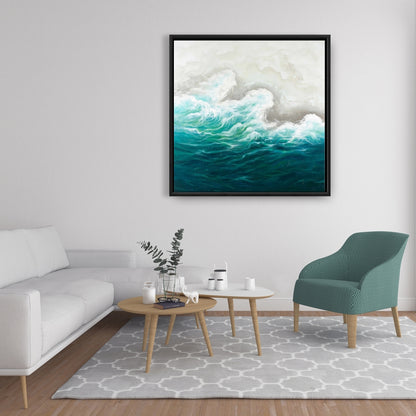 Seaside Marine Coastal Bedroom Framed Canvas Home Decor