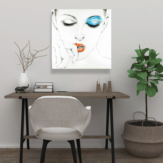 Toile de style pur - Art mural figuratif contemporain de beauté
