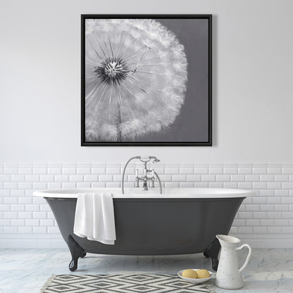 Romantic Dandelion Puff Ball Framed Canvas | Home Decor Art