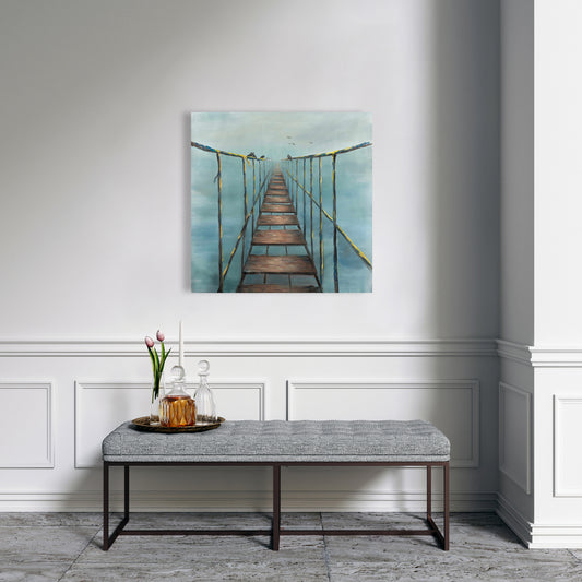 In the Jungle Blue Exotic Landscapes Canvas | Home Decor