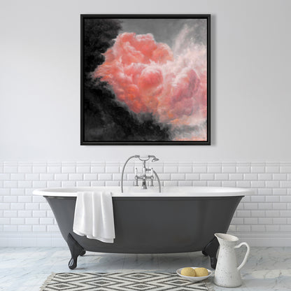 Dark Clouds Gray Bedroom Canvas | Framed Home Decor Art