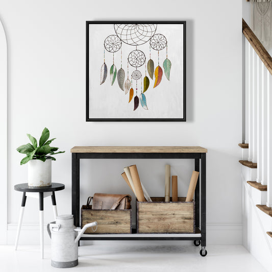 Dreamcatcher Framed Canvas | Spiritual Bedroom Decor Art