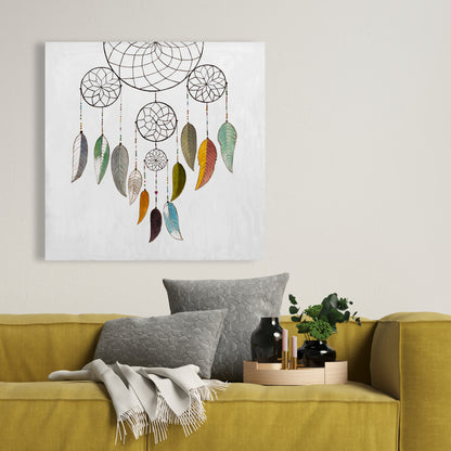 Dreamcatcher Bohemian Bedroom Canvas | Home Decor Wall Art