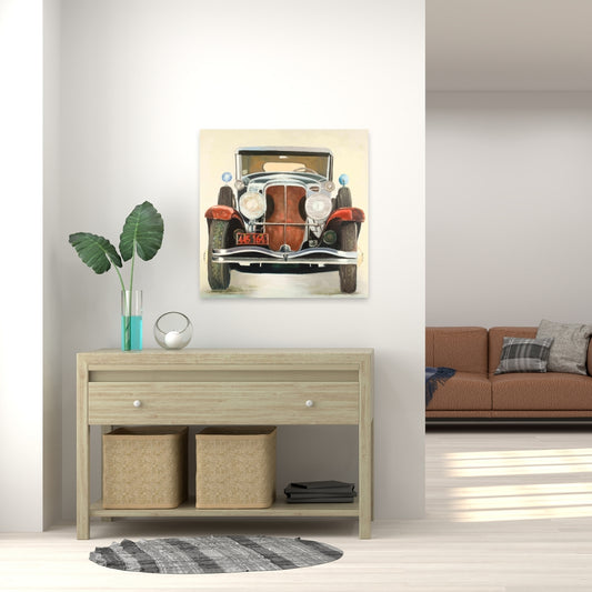 Vintage Luxury Car Canvas - Home Decor | Car Transportation