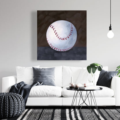 Toile nature morte de baseball | Décoration d'intérieur