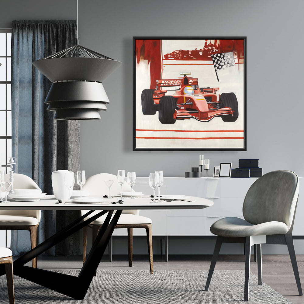 Toile encadrée Formule 1 – Red Hobbies | Décoration d'intérieur
