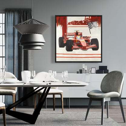 Toile encadrée Formule 1 – Red Hobbies | Décoration d'intérieur