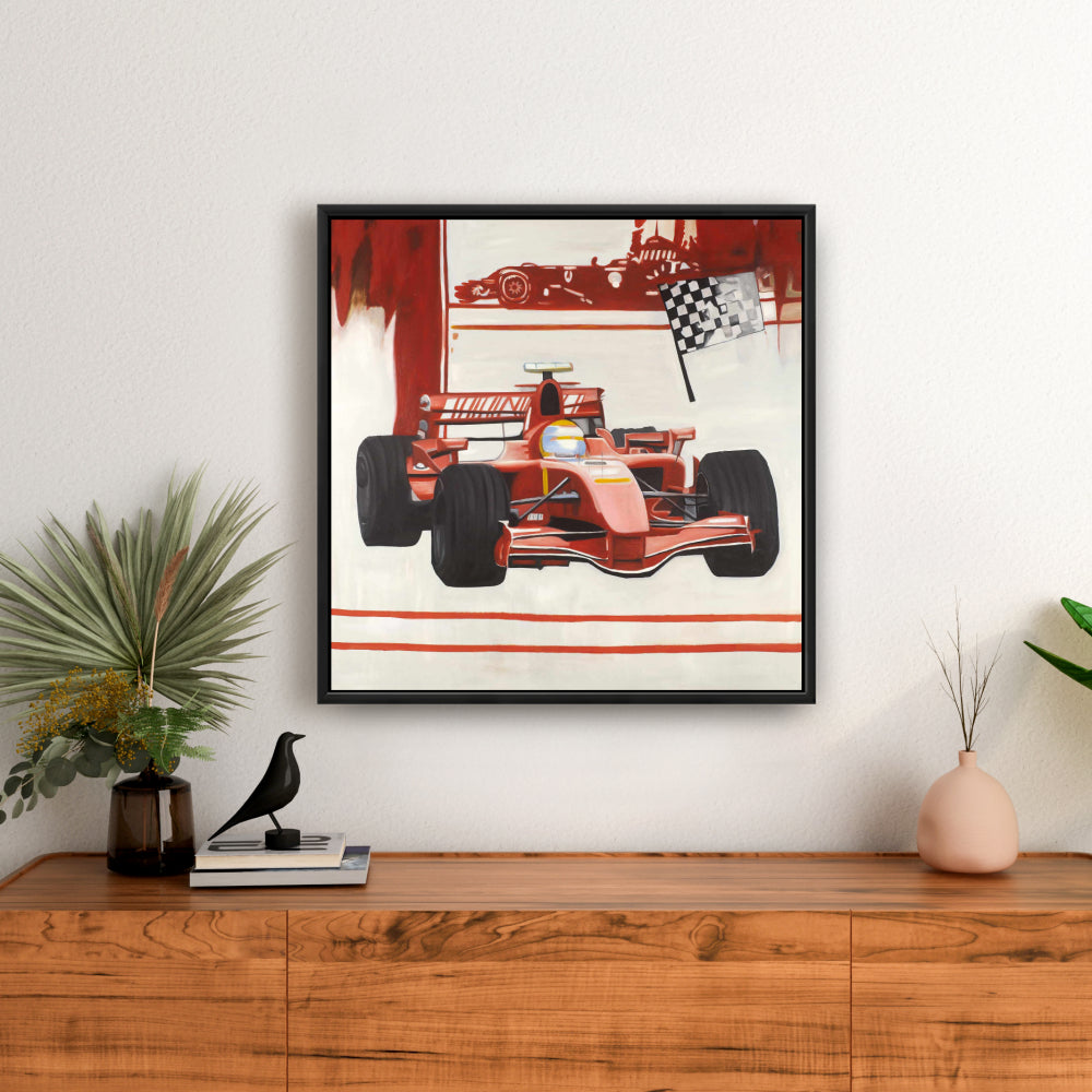 Toile encadrée Formule 1 – Red Hobbies | Décoration d'intérieur
