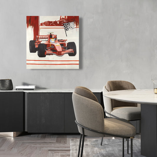 Formula 1 Car Canvas | Man Cave Decor | Sports & Games Art