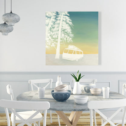 Camping Bedroom Canvas | Illustrative Transportation Art