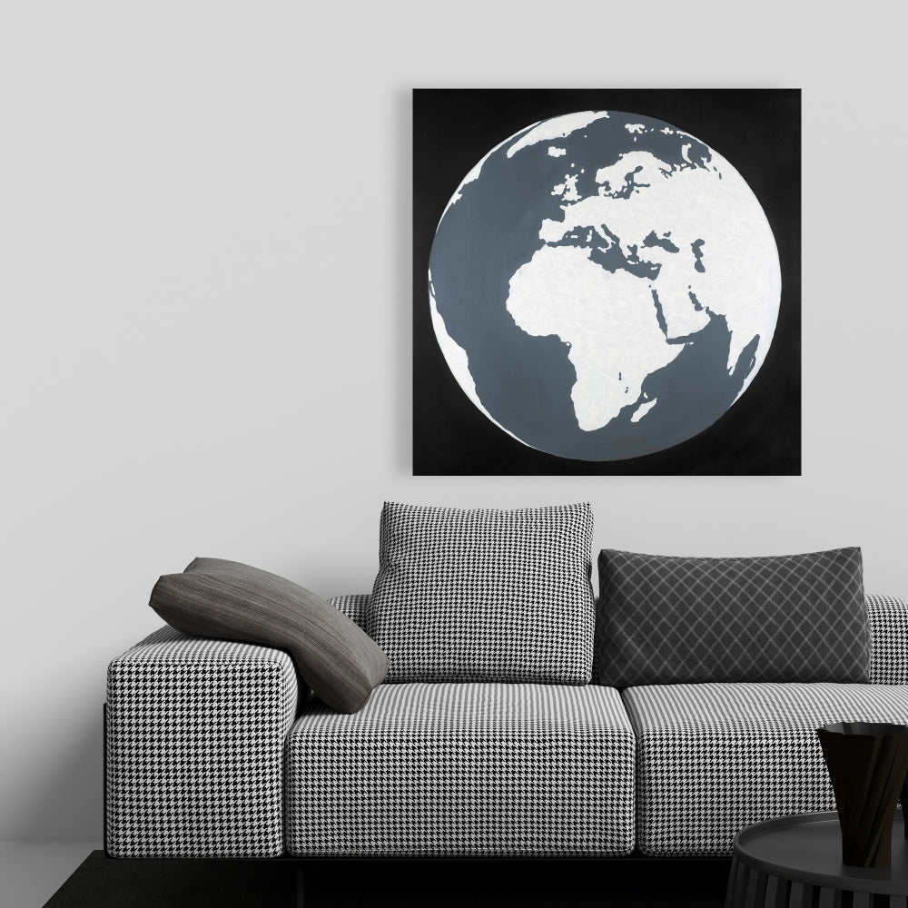 Earth Canvas - Bedroom Space Decor | Astronomy & Galaxy Art