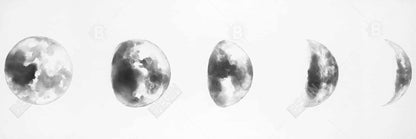 Black and White Eclipse Canvas | Earth & Galaxy Bedroom Decor