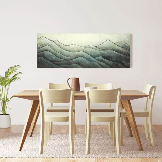 In the Waves Canvas - White Mountains Contemporary Home Decor