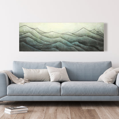 In the Waves Canvas - White Mountains Contemporary Home Decor