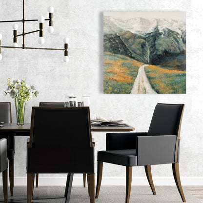 Mountainous Landscape Canvas | Contemporary Home Decor Art