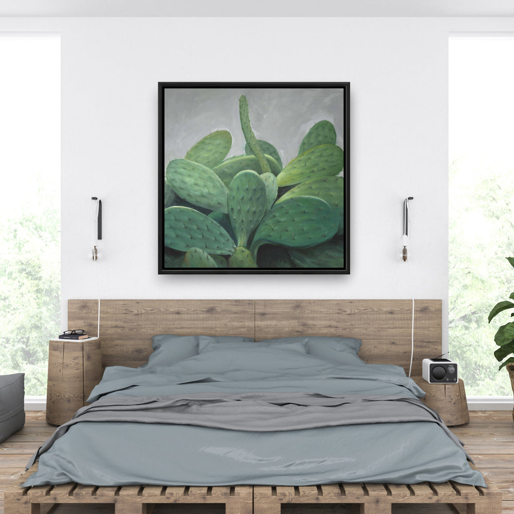 Toile encadrée « Lot de cactus » | Décoration florale et botanique pour la maison