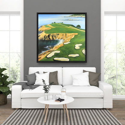 Pebble Beach Golf Links Canvas - Coastal Bedroom Wall Art