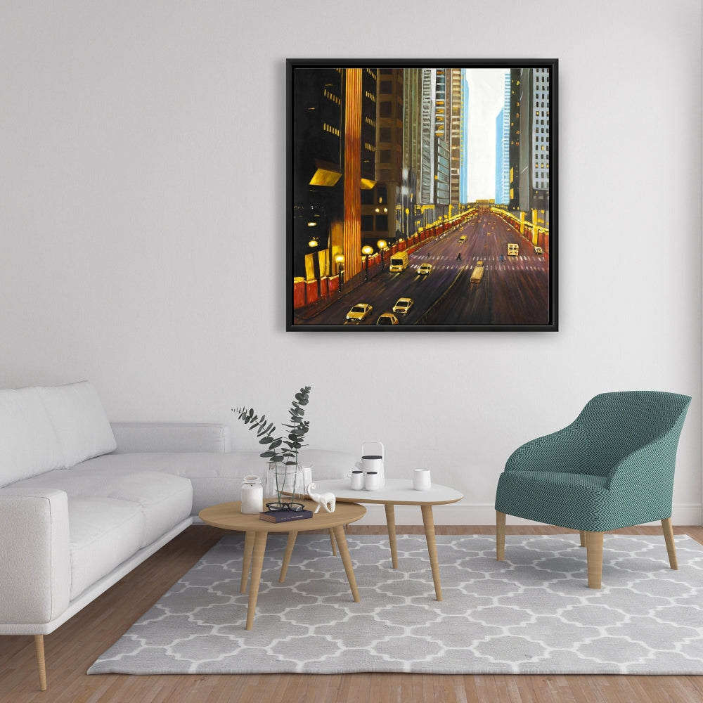 New York City 9th Street Scenic Canvas - Bedroom Wall Art