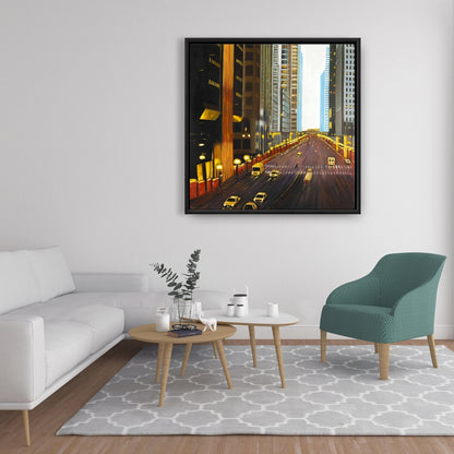 New York City 9th Street Scenic Canvas - Bedroom Wall Art