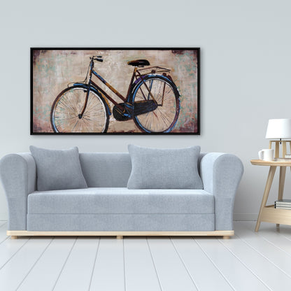 Industrial Bicycle Canvas | Sports Game Decor - Modern Bedroom