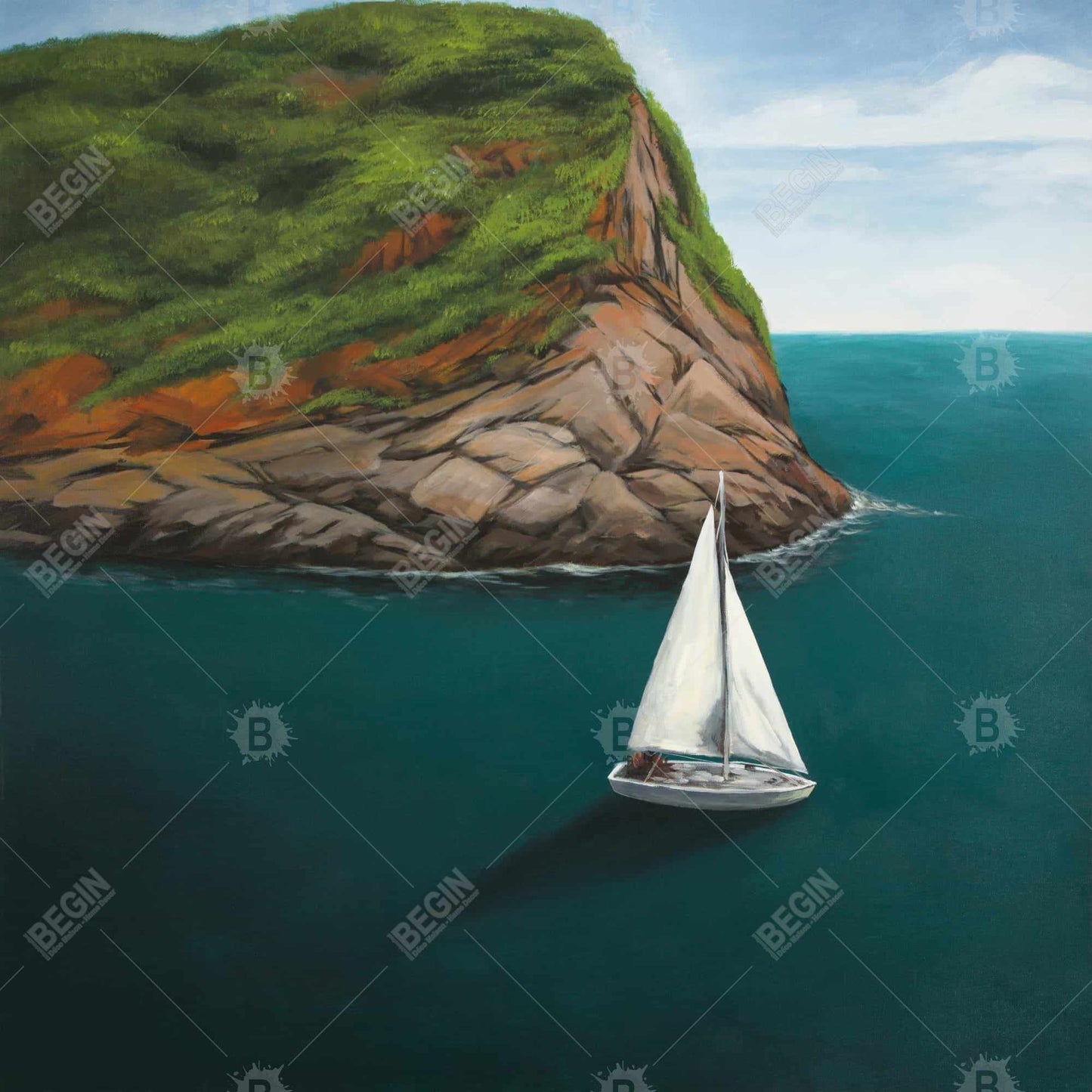 At Seda in Porto Venere | Marine Coastal Canvas for Bedroom Decor