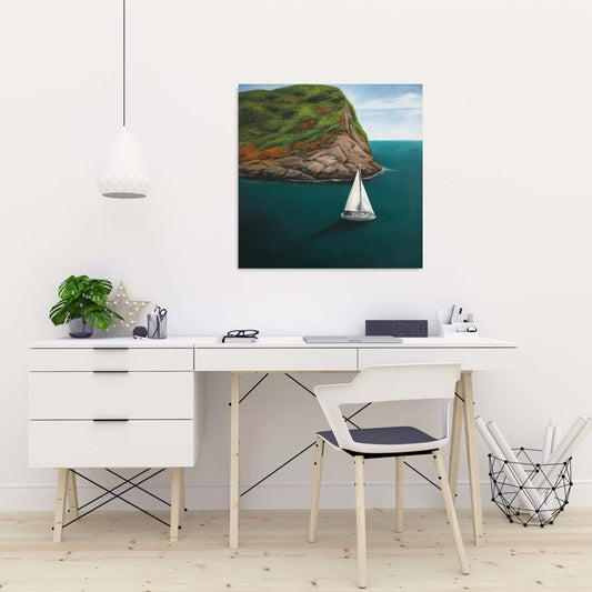 Blue Bedroom Hobbies Canvas - At Seda in Porto Venere Decor