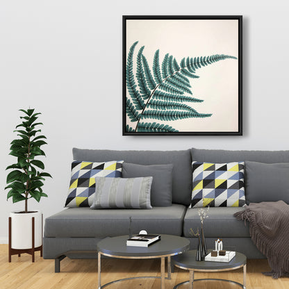 Fern Floral & Botanical Green Bedroom Framed Canvas Decor