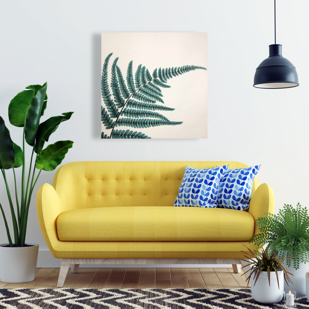 Toile botanique exotique Fougère | Décoration d'intérieur et de chambre
