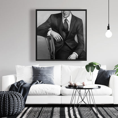 Toile d'homme d'affaires contemporain | Décoration murale moderne pour chambre à coucher